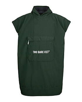 Waterproof Hooded Sleeveless Poncho Changing Robe (Khaki/Black)