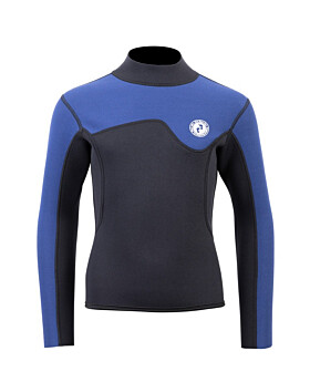 Two Bare Feet Junior Aspect 2.5mm Back Zip Jacket (Black/Blue)