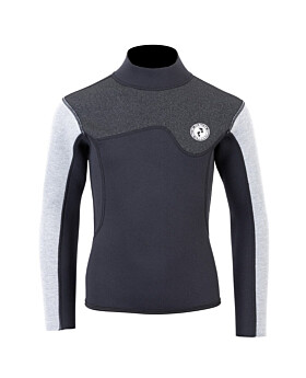 Two Bare Feet Junior Aspect 2.5mm Back Zip Jacket (Black/Grey/Grey)