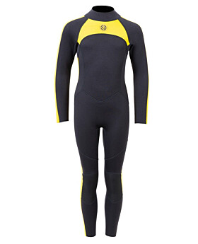 Two Bare Feet Flare 2.5mm Junior Wetsuit (Black/Yellow)-XL