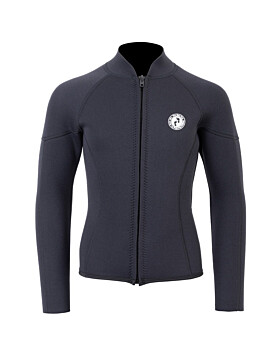 Two Bare Feet Junior Perspective Full Zip 2.5mm Wetsuit Jacket (Black)