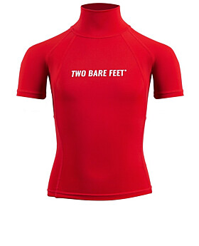 Two Bare Feet Junior "Logo" Short Sleeve Rash Vest (Red)