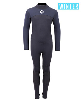 Two Bare Feet Thunderclap 4/3mm Junior Winter Wetsuit (Black)