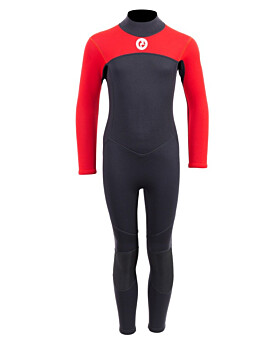 Two Bare Feet Thunderclap 2.5mm Junior Wetsuit (Red / Black)
