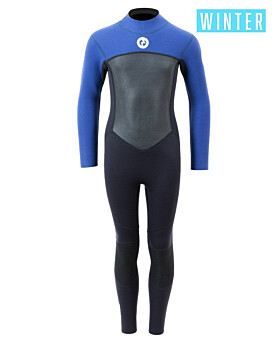 Two Bare Feet Thunderclap Pro 5/4mm Junior Winter Wetsuit (Black / Blue)-L