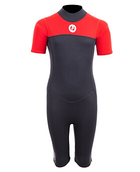 Two Bare Feet Thunderclap 2.5mm Junior Shorty Wetsuit (Red / Black)