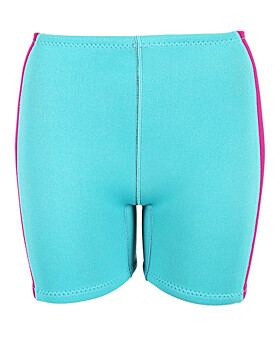 Two Bare Feet Womens Harmony 3mm Wetsuit Shorts (Mint / Raspberry)