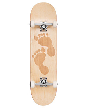 Two Bare Feet 8" Laser Logo Canadian Maple Complete Skateboard