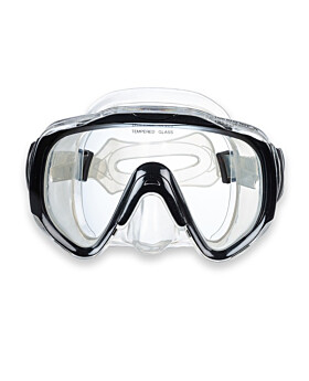 Two Bare Feet Adult Silicone Mask Set 2 XL (Black)