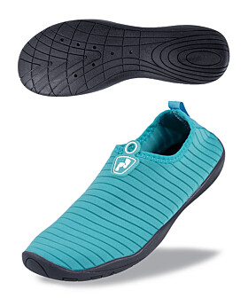 Two Bare Feet Slip On Junior Aqua Shoes (Teal)-C13