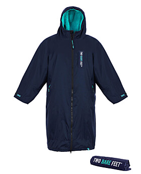 Two Bare Feet Kids Weatherproof Changing Robe with Changing Mat (Marine Blue/Teal)