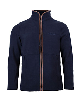 Unisex Full Zip Fleece (Marine Blue)-Medium