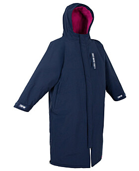 Two Bare Feet Waterproof Lightweight Riding Robe (Marine Blue/Raspberry)
