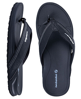 Harbour Mens Flip Flops (Black)