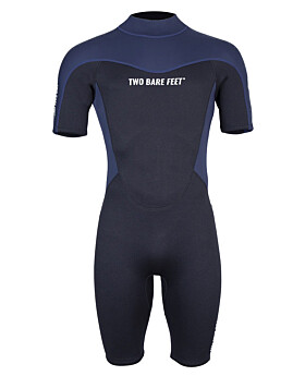 Two Bare Feet SupaFlex 3/2mm Mens Shorty Wetsuit (NavyBlack)