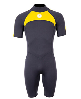 Two Bare Feet Flare 2.5mm Mens Superstretch Shorty Wetsuit (Yellow)