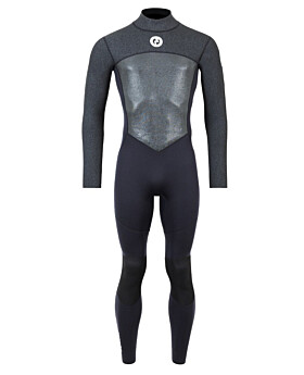 Two Bare Feet Thunderclap Pro 3/2mm Mens Wetsuit (Black/Dark Grey)