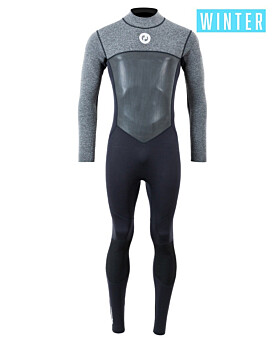 Two Bare Feet Thunderclap Pro 5/4mm Mens Winter Wetsuit (Black / Delta Grey)