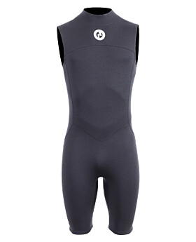 Two Bare Feet Thunderclap 2.5mm Mens Sleeveless Shorty Wetsuit (Black)