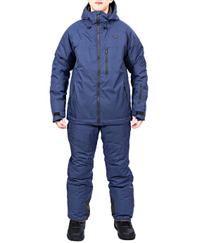 Two Bare Feet All-in-One Rift Snow Pants & Jacket Set (Navy / Navy)