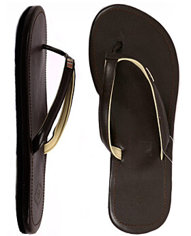 Two Bare Feet Olivia Ladies Sandals (Brown / Brown)