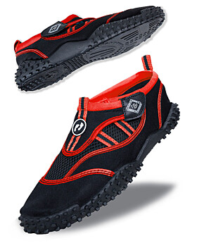 Two Bare Feet Rockpool Adults Aqua Shoes (Red)