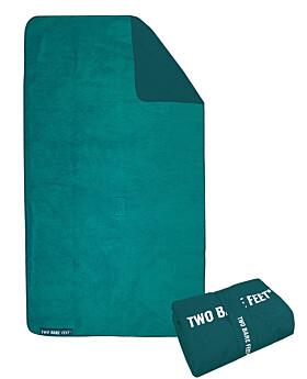 Sherpa Lined Waterproof Beach Travel Blanket (Sea Green/Sea Green)
