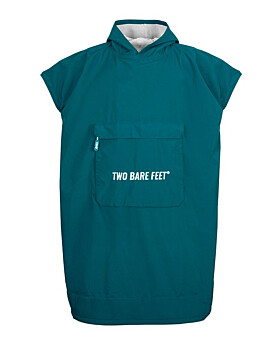 Waterproof Hooded Sleeveless Poncho Changing Robe (Sea Green/Grey)-Medium