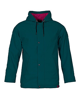 Elemental Waterproof Lightweight Jacket (Sea Green/Raspberry)-Small