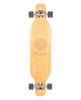 Two Bare Feet "Seville" 42in Canadian Maple Longboard Skateboard Complete (Black Wheels)