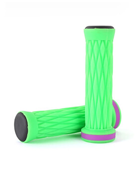 TBF Ultra Series Silicone Handlebar Grips Pair (Neon Green)