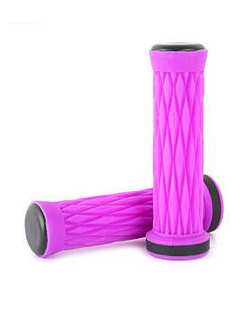 TBF Ultra Series Silicone Handlebar Grips Pair (Neon Purple)
