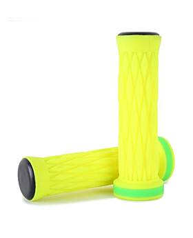 TBF Ultra Series Silicone Handlebar Grips Pair (Neon Yellow)