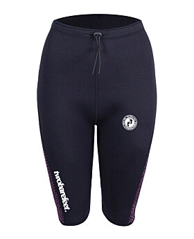 Two Bare Feet Womens Silicone Print Series 2.5mm Neoprene Wetsuit Shorts (Black/Raspberry)