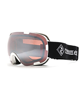 Two Bare Feet Method Ski Snow Goggles (White / Mirror Red)