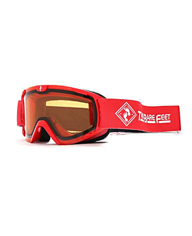 Two Bare Feet Nitro Junior Ski Snow Goggles (Red / Orange)