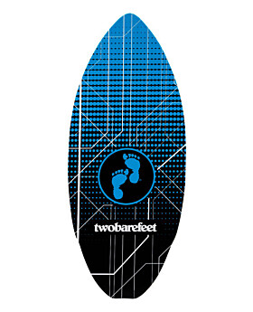 Two Bare Feet Space 41" Skimboard (Black / Blue)