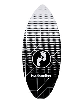 Two Bare Feet Space 41" Skimboard (Black / White)