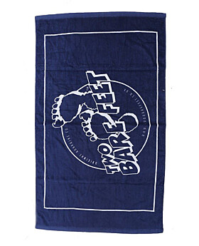 Two Bare Feet Classic Logo Junior Swim Towel (Navy)