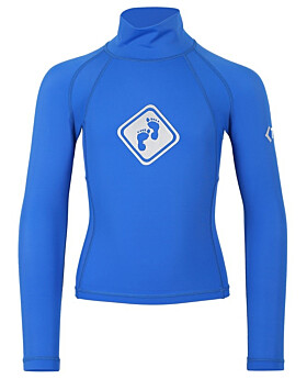 Two Bare Feet Junior "Diamond" Long Sleeve Rash Vest (Blue)