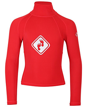 Two Bare Feet Junior "Diamond" Long Sleeve Rash Vest (Red)