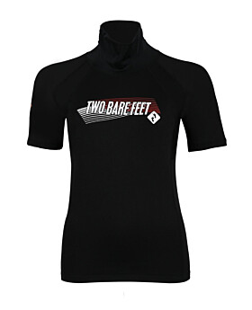 Two Bare Feet Unisex Short Sleeve Thermal Rash Vest (Black)-3XL