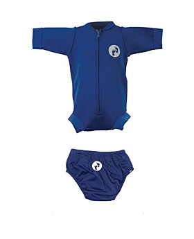 Essentials Baby Swim Kit - Newborn Wetsuit + Swim Nappy (Blue)