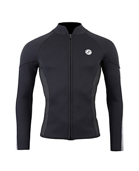 Two Bare Feet Perspective Full Zip 2.5mm Wetsuit Jacket (Black/Grey/Grey)