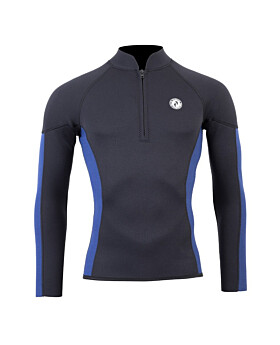 Two Bare Feet Perspective Half Zip 2.5mm Wetsuit Jacket (Black/Blue)