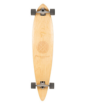 Two Bare Feet Valencia 44in Canadian Maple Longboard Skateboard Complete (Black Wheels)