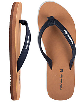 Devon Ladies Flip Flops (Brown/Black)