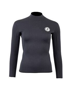 Two Bare Feet Womens Aspect Back Zip 2.5mm Wetsuit Jacket (Black)