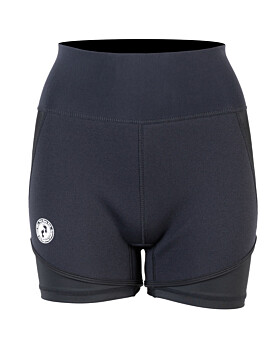 Two Bare Feet Womens Vista 2.5mm Neoprene Wetsuit Overlaid Hotpants (Black)