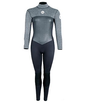Two Bare Feet Thunderclap Pro 3/2mm Womens Wetsuit (Black/Delta Grey)